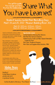 Peer Recruiting poster