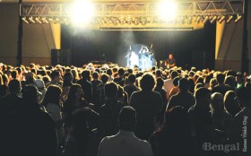 Emerson Drive packs the ballroom in the Pond Student Union, Friday, April 19.