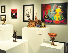 Winning art submissions in the Undergraduate Art Exhibition.