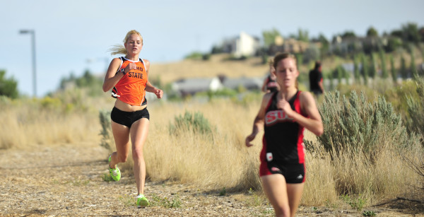 Cross country athletes.