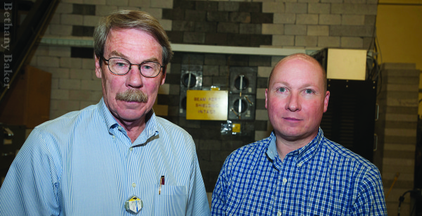 Pope and Imel at ISU’s reactor laboratory.