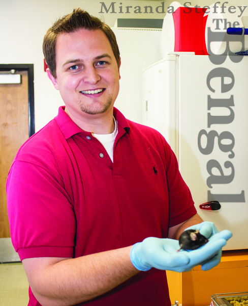 Matt Osborne is working on his Ph.D. while completing research with Bearden.