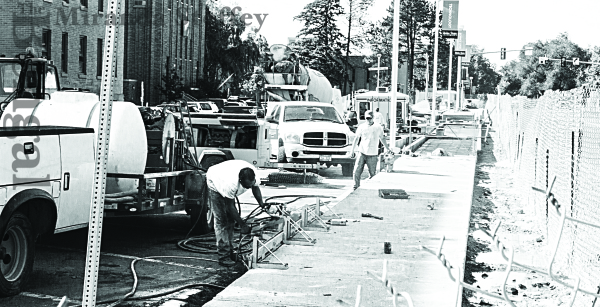 Contractor Ben Claunch said construction  will be complete by Friday, Sept. 19.