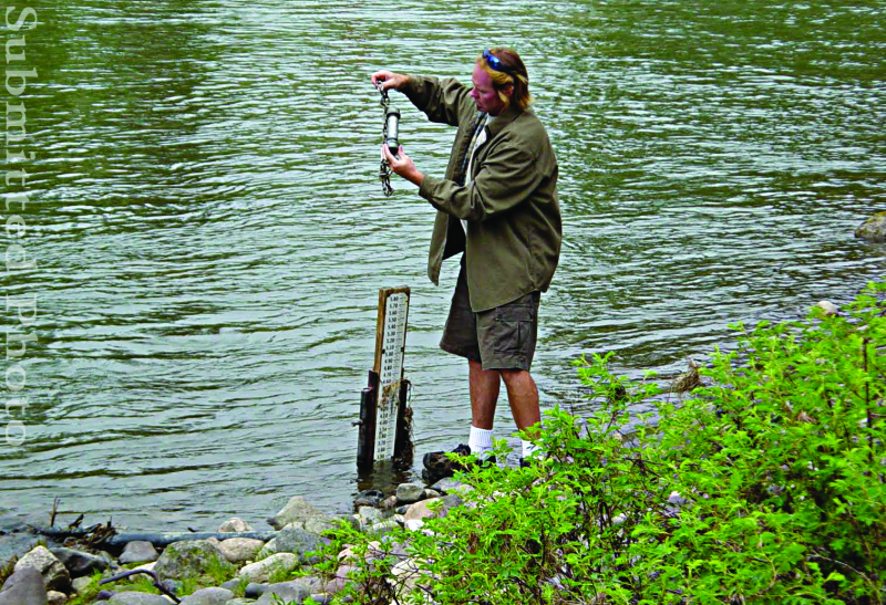  Jeff Rosentreter conducts some of the testing for the environmental chemistry class.