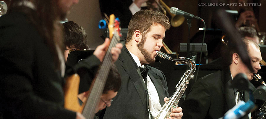 Man playing saxophone