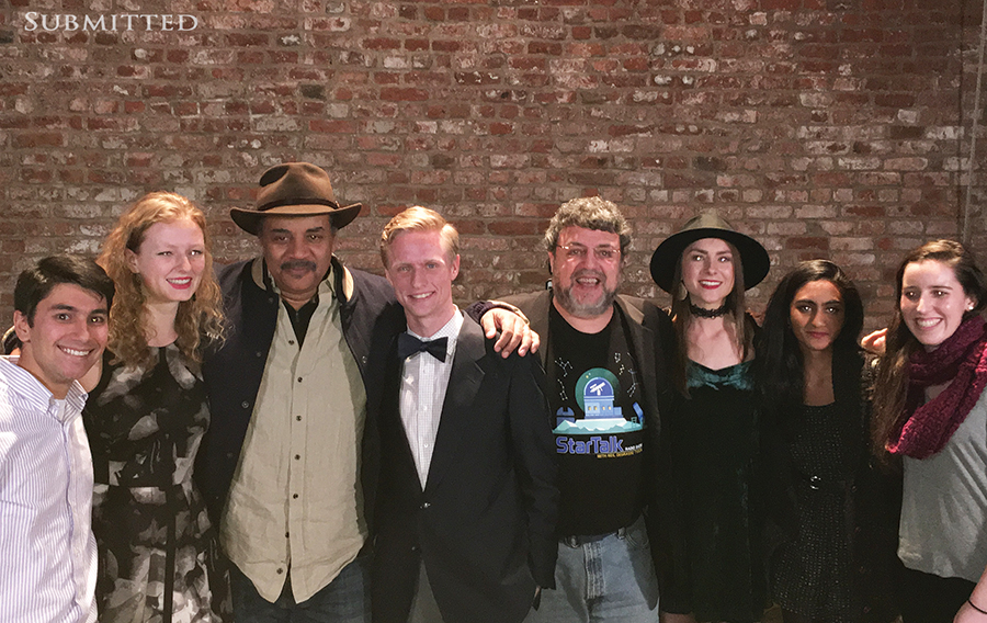 Kirk Long with Neil deGrasse Tyson and other StarTalk interns.