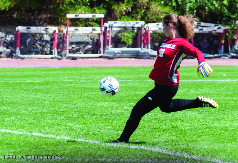 Shawna Hennings on the soccer field.