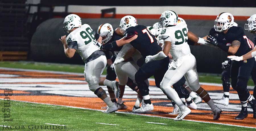 Football players on the field