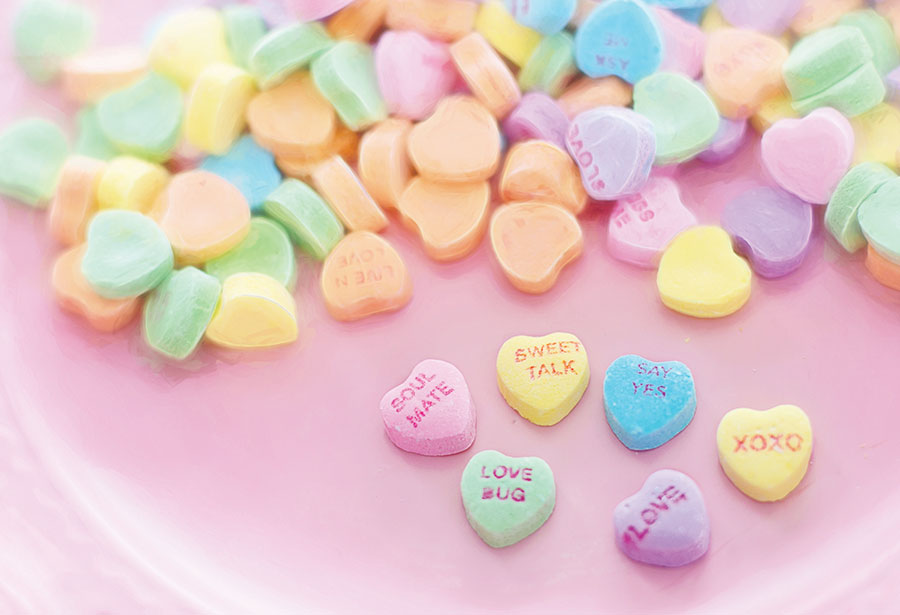 Valentine's Day candy hearts