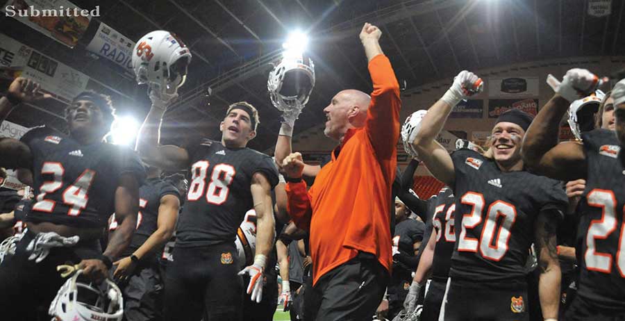 Rob Phenicie and the ISU men's football team