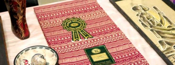 The Democratic Republic of Congo's booth featured artwork