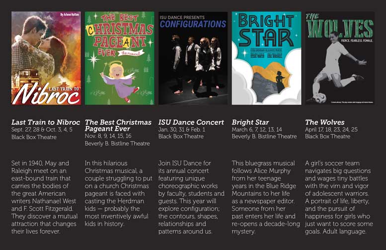 Postcard for ISU's theatre season