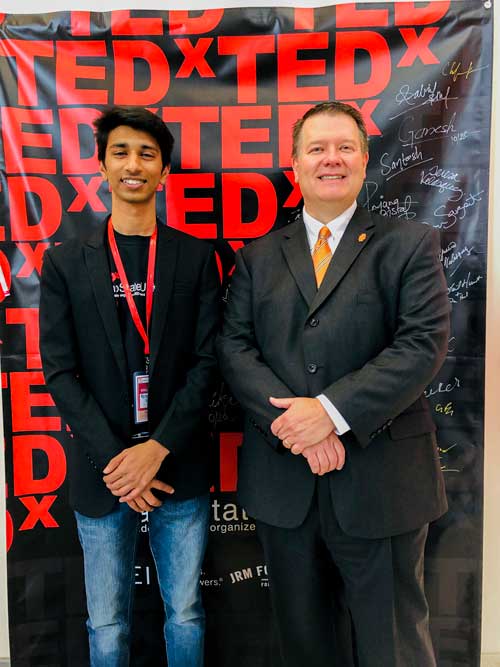 Featured: Ritesh Yadav and President Satterlee