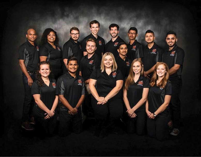 ASISU members pose for photo together