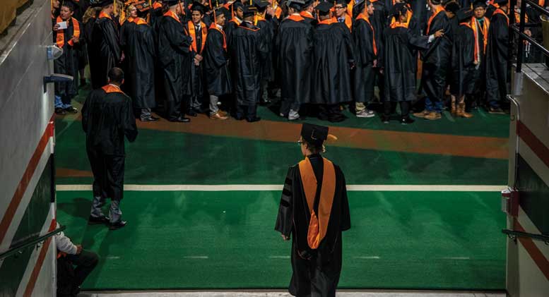 ISU graduates at graduation