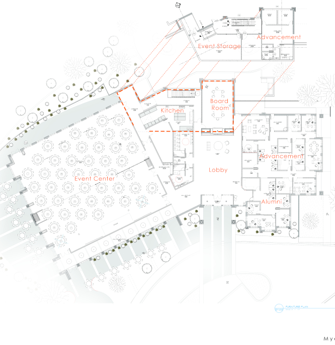 ISU Alumni center blueprints