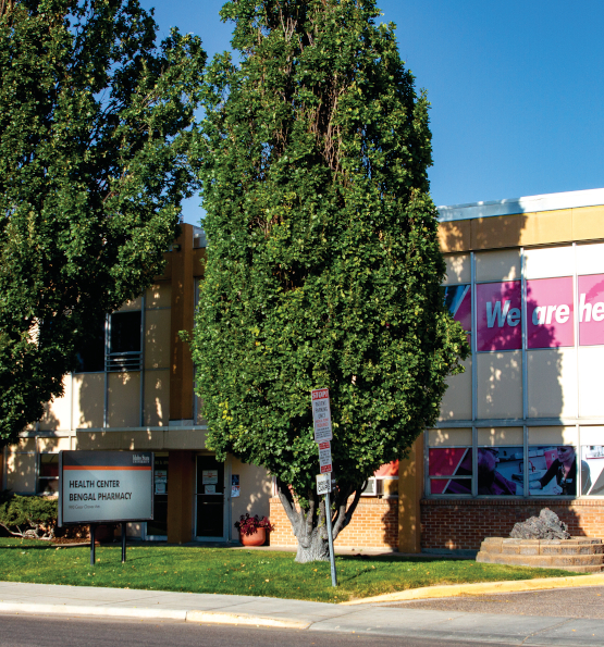 Outside shot of the ISU Health Center