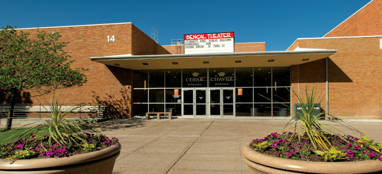 Outside of the Bengal Theater