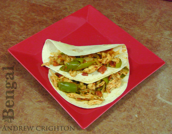 COLLEGE COOKING CONCOCTIONS: TWO PAN CHICKEN FAJITAS