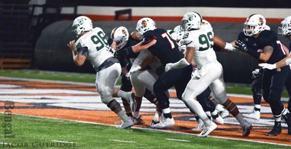 Football players on the field