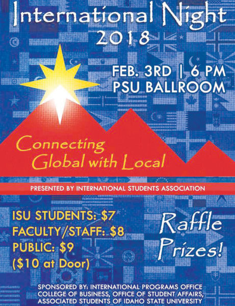 INTERNATIONAL NIGHT SET FOR FEB. 3