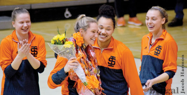 WOMEN’S BASKETBALL PICKS UP A WIN FOR BLAIR ON SENIOR NIGHT