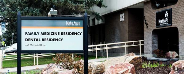 ISU Family Medicine Sign outside building